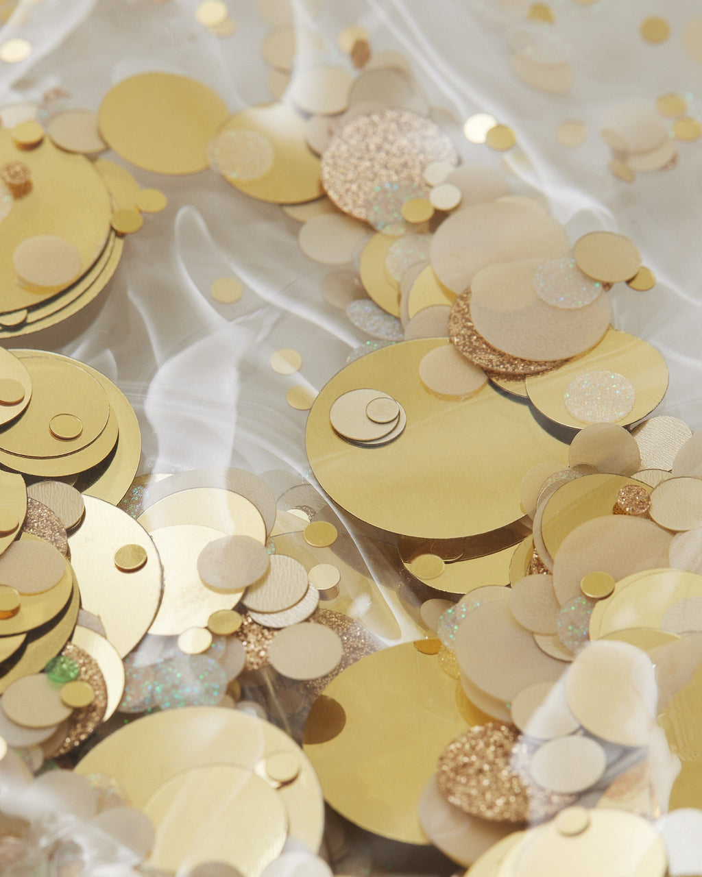 Gold Confetti Mini Wallet Keychain